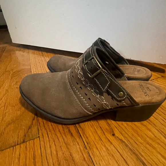 Earth Origins Suede Mule Slide-ons with optional heel strap 8.5 - Picture 2 of 2